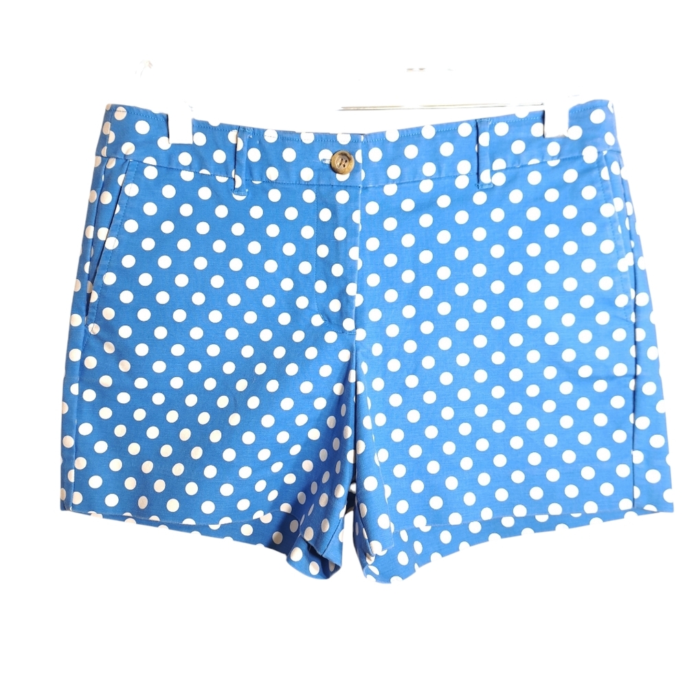 Boden Anthropologie Women's‎ Summer Shorts Blue/White Polka Dot 8R